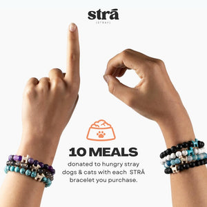 STRA Dog Natural Stone Rainbow Bracelet