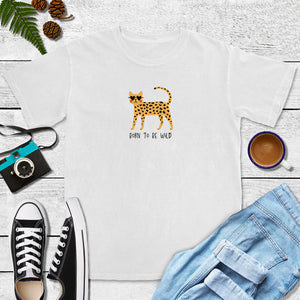 Born To Be Wild - Cats Tee (Crunchberry, Terracotta, White)