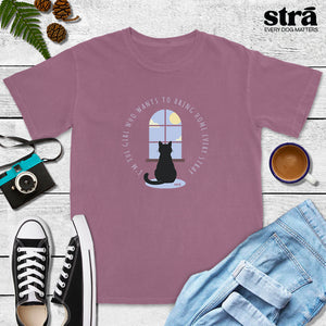 I’m The Girl Who Wants To Bring Home Every Stray Cat Tee (Terracotta, Blue Jean, Berry, Crunchberry, Violet)