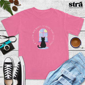 I’m The Girl Who Wants To Bring Home Every Stray Cat Tee (Terracotta, Blue Jean, Berry, Crunchberry, Violet)