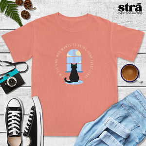 I’m The Girl Who Wants To Bring Home Every Stray Cat Tee (Terracotta, Blue Jean, Berry, Crunchberry, Violet)