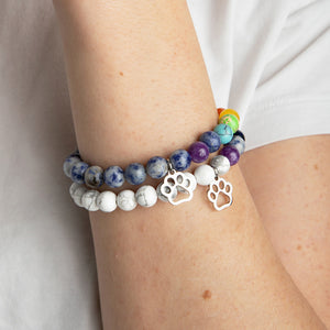 STRA Rainbow Bridge Blue Spot Jasper & Crystal Rainbow Bracelet