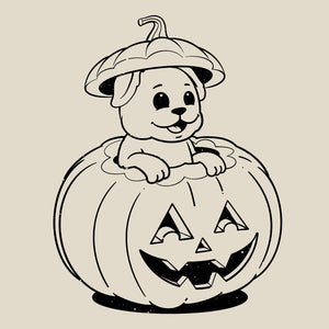 Pumpkin Dog Tee (Terracotta, Ivory, Sandstone, White)