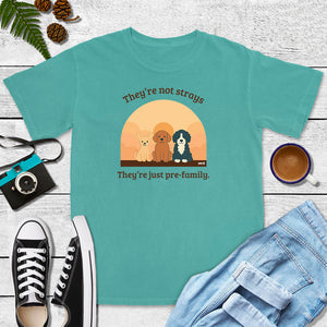 They're Not Strays, They're Just Pre-Family (Blue Jean, Terracotta, Ivory, Seafoam)