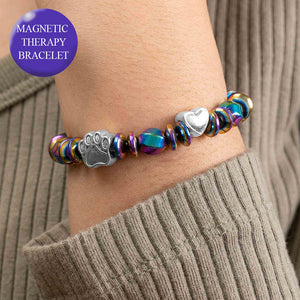 Iridescent Rainbow Magnetic Beaded Therapy Bracelet