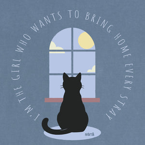 I’m The Girl Who Wants To Bring Home Every Stray Cat Tee (Terracotta, Blue Jean, Berry, Crunchberry, Violet)