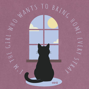 I’m The Girl Who Wants To Bring Home Every Stray Cat Tee (Terracotta, Blue Jean, Berry, Crunchberry, Violet)