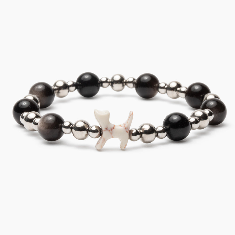 STRĀ Cat Beaded Bracelet