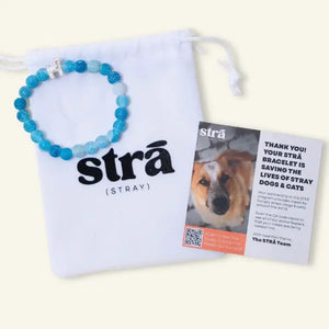 Stack Set-Beach Essence Cat Bracelets with Beach Natural & Natural Blue Fossil Bracelets