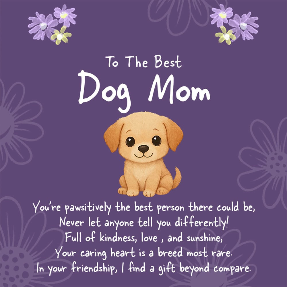“To The Best Dog Mom” – STRĀ Dog Beaded Bracelet- Howlite Beaded Bracelet - Donates 10 Meals to Help Feed Hungry Stray Dogs