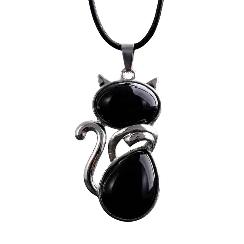 Mystic Crystal Cat Pendant Necklace