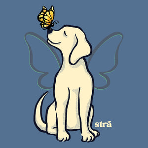 Wings Of Hope Dog & Butterfly Tee (Ivory, Blue Jean, Terracotta, Sea Foam)