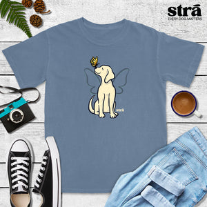 Wings Of Hope Dog & Butterfly Tee (Sea Foam, Blue Jean, Terracotta, Ivory)