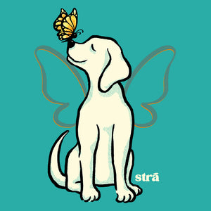 Wings Of Hope Dog & Butterfly Tee (Ivory, Blue Jean, Terracotta, Sea Foam)