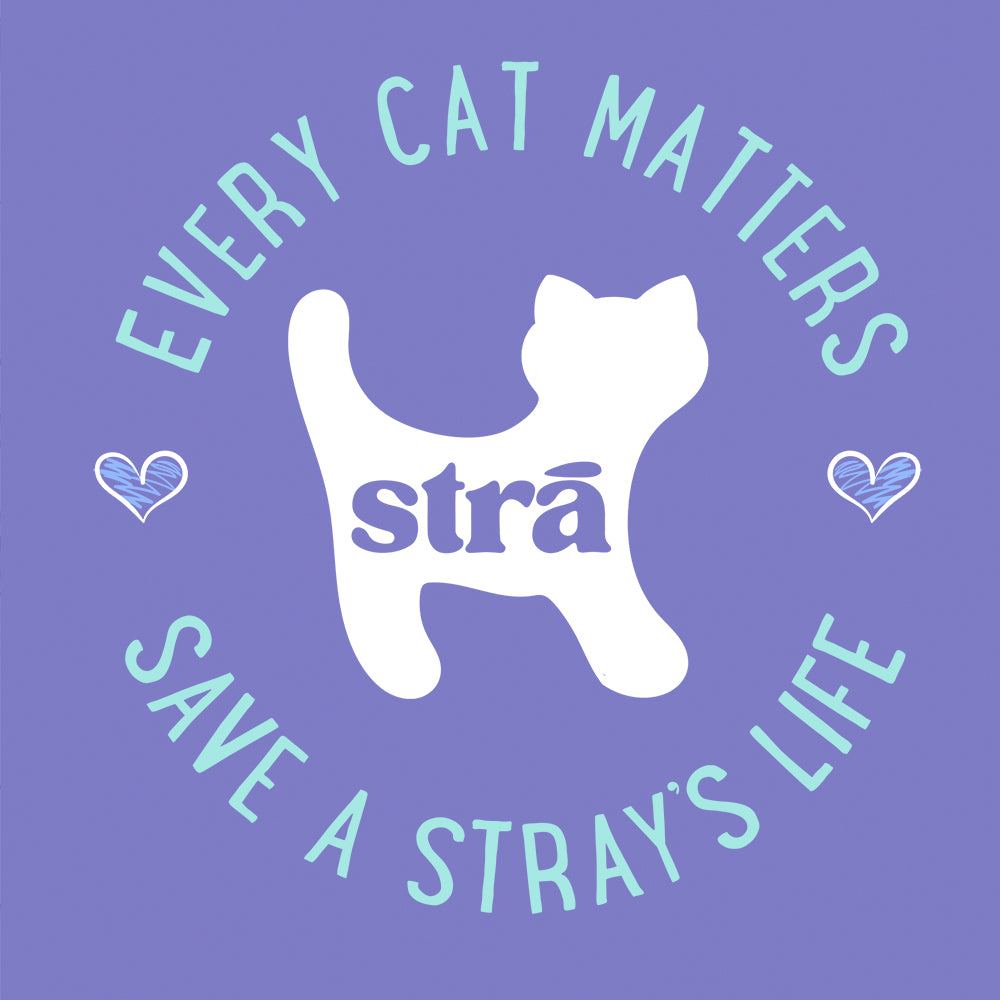 Every Cat Matters Save A Stray’s Life Tee (Lagoon Blue, Terracotta, Violet, Crunchberry)
