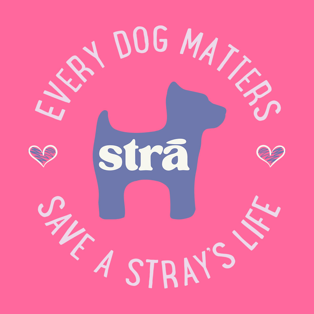 Every Dog Matters Save A Stray's Life Tee (Crunchberry, Terracotta, Violet, Lagoon Blue)