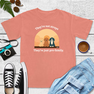 They're Not Strays, They're Just Pre-Family (Blue Jean, Terracotta, Ivory, Seafoam)