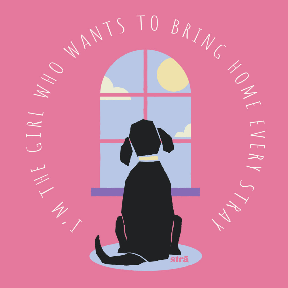 I&#39;m The Girl Who Wants To Bring Home Every Stray Tee (Terracotta, Berry, Crunchberry, Violet, Blue Jean)