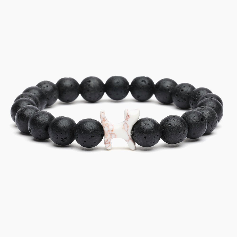 Special Offer - Dog and Cat Black Lava Beaded Bracelet Set