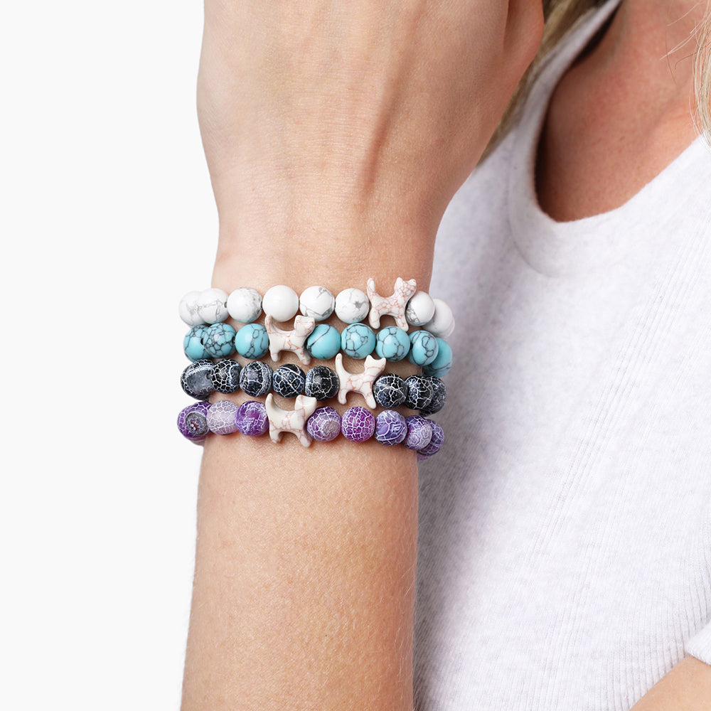 STRĀ Cat Beaded Bracelet