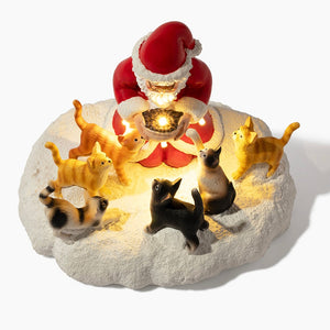 Santa’s Light Of Hope- A Cat’s Christmas Wish Inspirational Collectible Figurine- Helps Feed Shelter Cats in Need