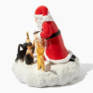 Santa’s Light Of Hope- A Cat’s Christmas Wish Inspirational Collectible Figurine- Helps Feed Shelter Cats in Need