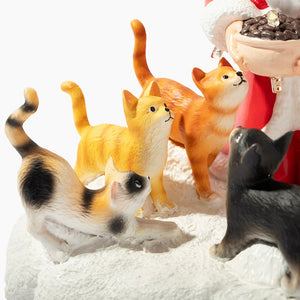 Santa’s Light Of Hope- A Cat’s Christmas Wish Inspirational Collectible Figurine- Helps Feed Shelter Cats in Need