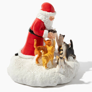 Santa’s Light Of Hope- A Cat’s Christmas Wish Inspirational Collectible Figurine- Helps Feed Shelter Cats in Need