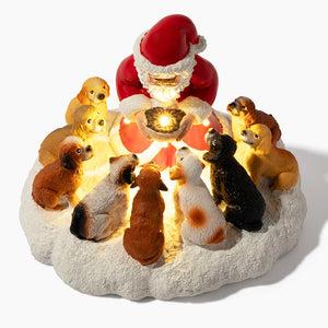 Santa’s Light Of Hope- A Dog’s Christmas Wish Inspirational Collectible Figurine- Helps Feed Shelter Dogs in Need