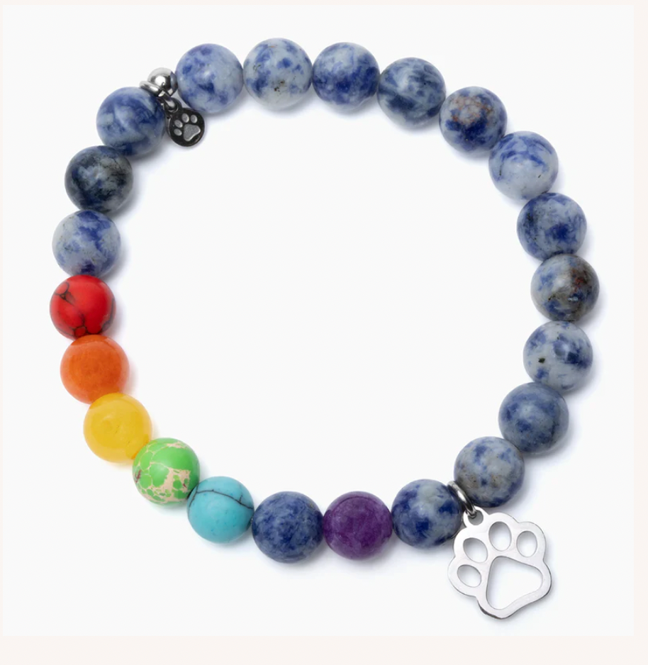 STRA Blue Spot Jasper &amp; Crystal Stone Bracelet